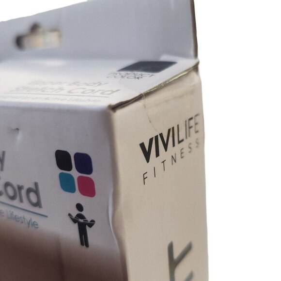 3/$20 Vivilife Fitness Upper Body Stretch Cord Black Medium Resistance Active - Picture 8 of 9